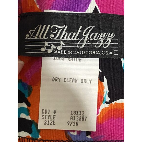 Vintage Retro All That Jazz Women’s Blazer 1 Button Floral Sz 9/10 Made In USA - Picture 7 of 9